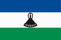 Lesotho vlajka